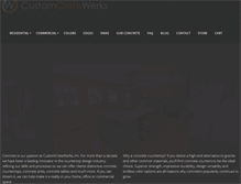 Tablet Screenshot of customcretewerks.com